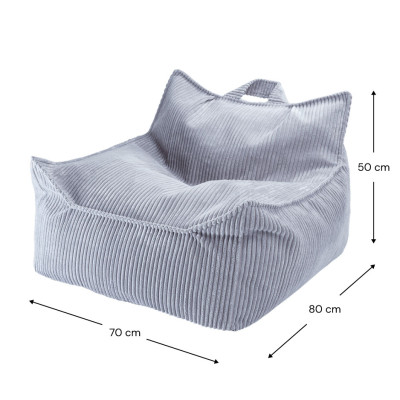 Fotel dziecięcy worek Wigiwama® – Blueberry Blue Beanbag Chair