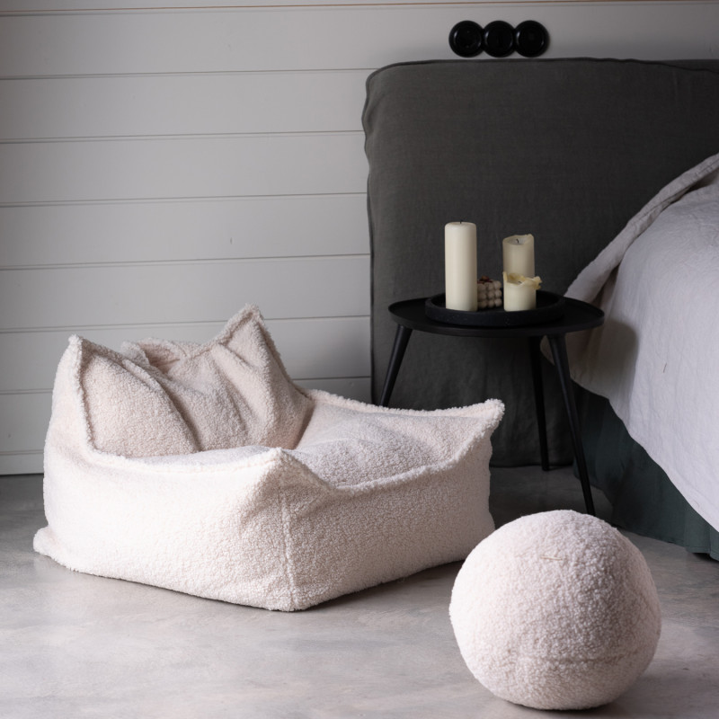 Fotel dziecięcy worek Wigiwama® – Cream White Beanbag Chair