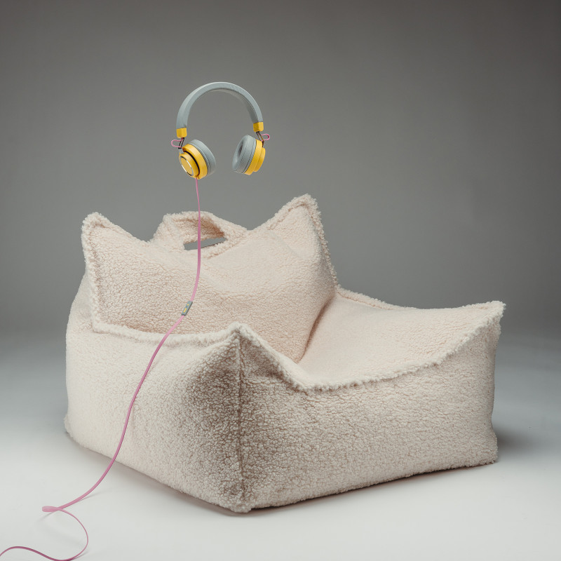 Fotel dziecięcy worek Wigiwama® – Cream White Beanbag Chair