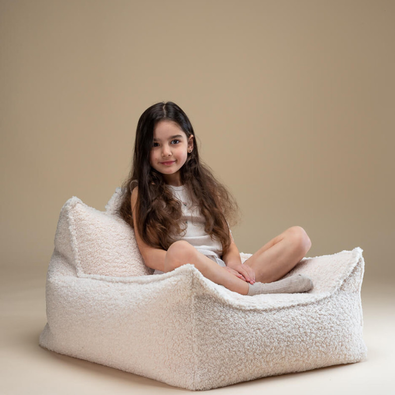 Fotel dziecięcy worek Wigiwama® – Cream White Beanbag Chair