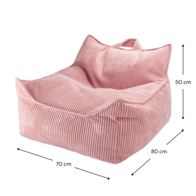 Fotel dziecięcy worek Wigiwama® – Pink Mousse Beanbag Chair