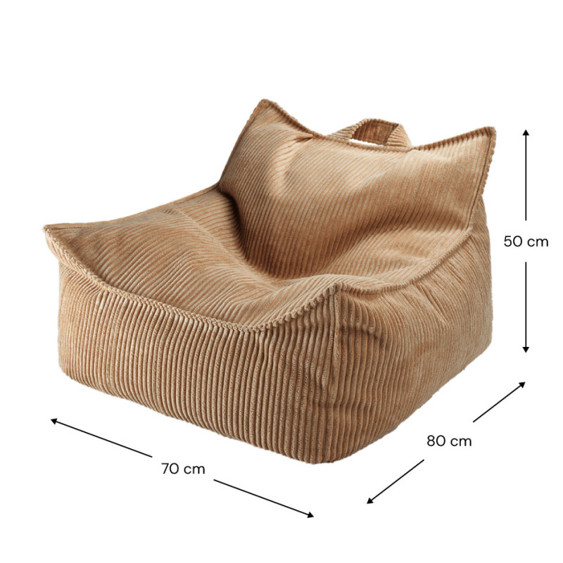 Fotel dziecięcy worek Wigiwama® – Toffee Beanbag Chair