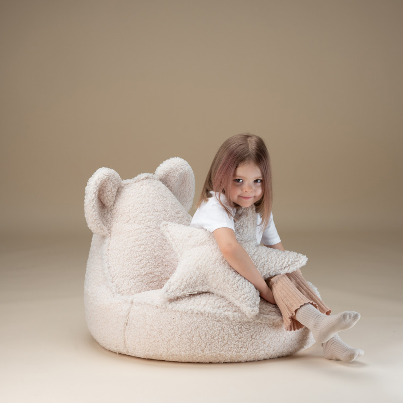 Fotel dziecięcy worek Wigiwama® – Cream White Bear Beanbag