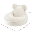 Fotel dziecięcy worek Wigiwama® – Cream White Bear Beanbag