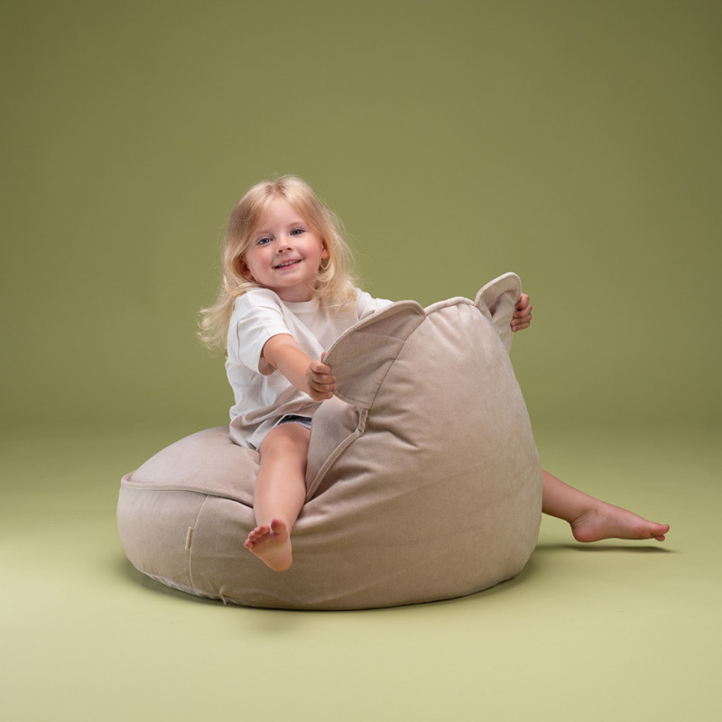 Fotel dziecięcy worek Wigiwama® – Dusty Beige Bear Beanbag