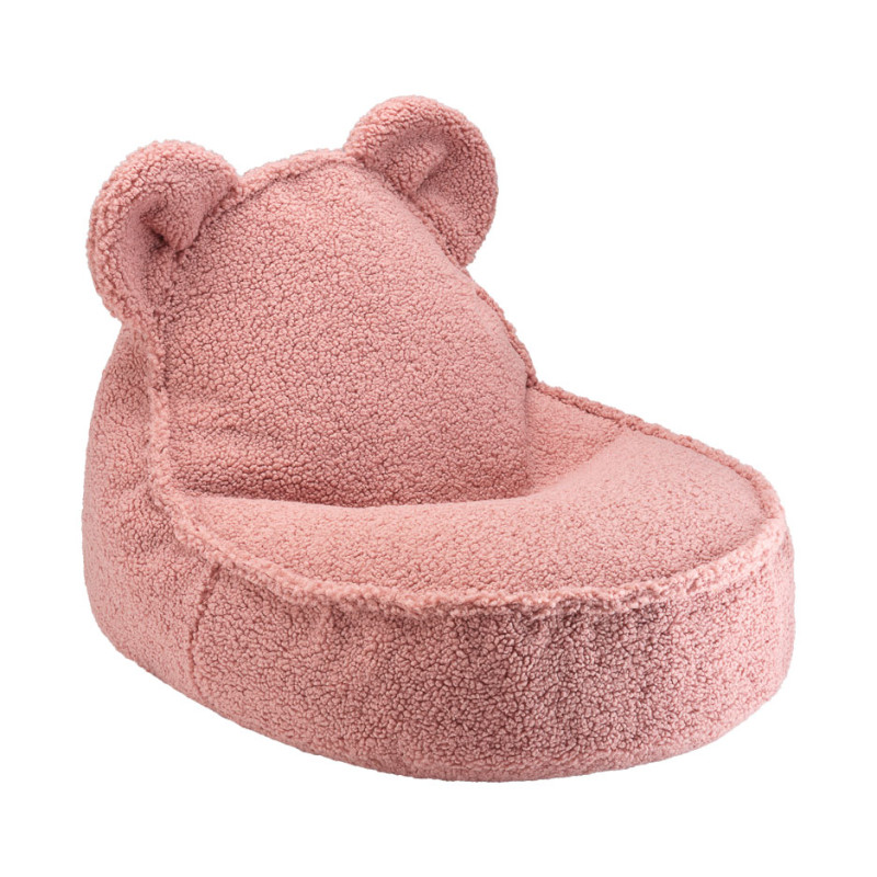 Fotel dziecięcy worek Wigiwama® – Guava Pink Bear Beanbag