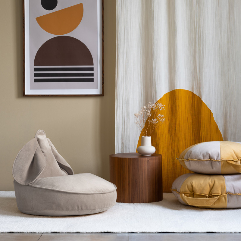 Fotel dziecięcy worek Wigiwama® – Dusty Beige Bunny Beanbag