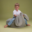 Fotel dziecięcy worek Wigiwama® – Misty Green Bunny Beanbag
