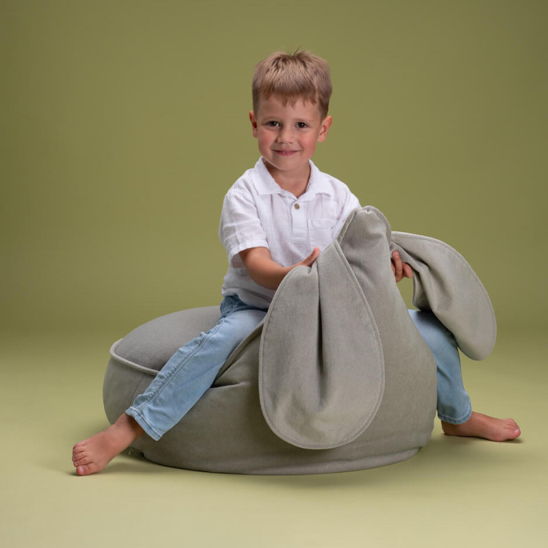 Fotel dziecięcy worek Wigiwama® – Misty Green Bunny Beanbag