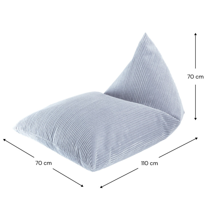 Fotel dziecięcy worek Wigiwama® – Blueberry Blue Big Lounger