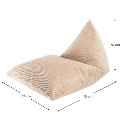 Fotel dziecięcy worek Wigiwama® – Brown Sugar Big Lounger