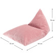 Fotel dziecięcy worek Wigiwama® – Pink Mousse Big Lounger
