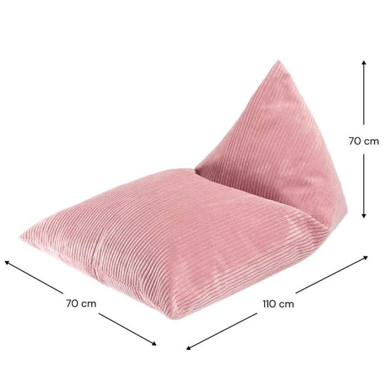 Fotel dziecięcy worek Wigiwama® – Pink Mousse Big Lounger