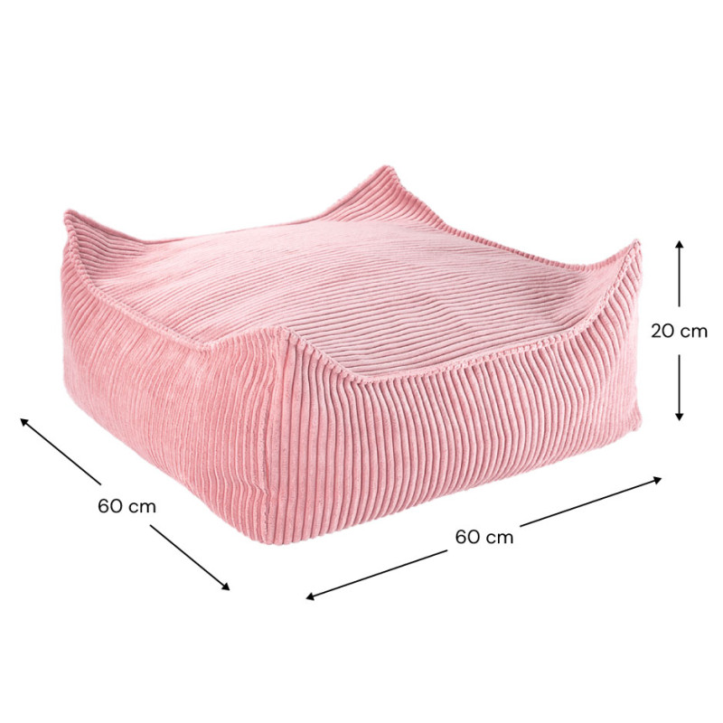 Otomana Wigiwama® - Pink Mousse Square