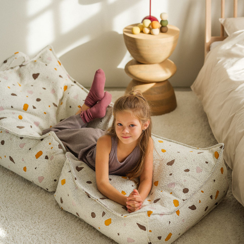 Otomana Wigiwama® - Terrazzo Marble Square Ottoman