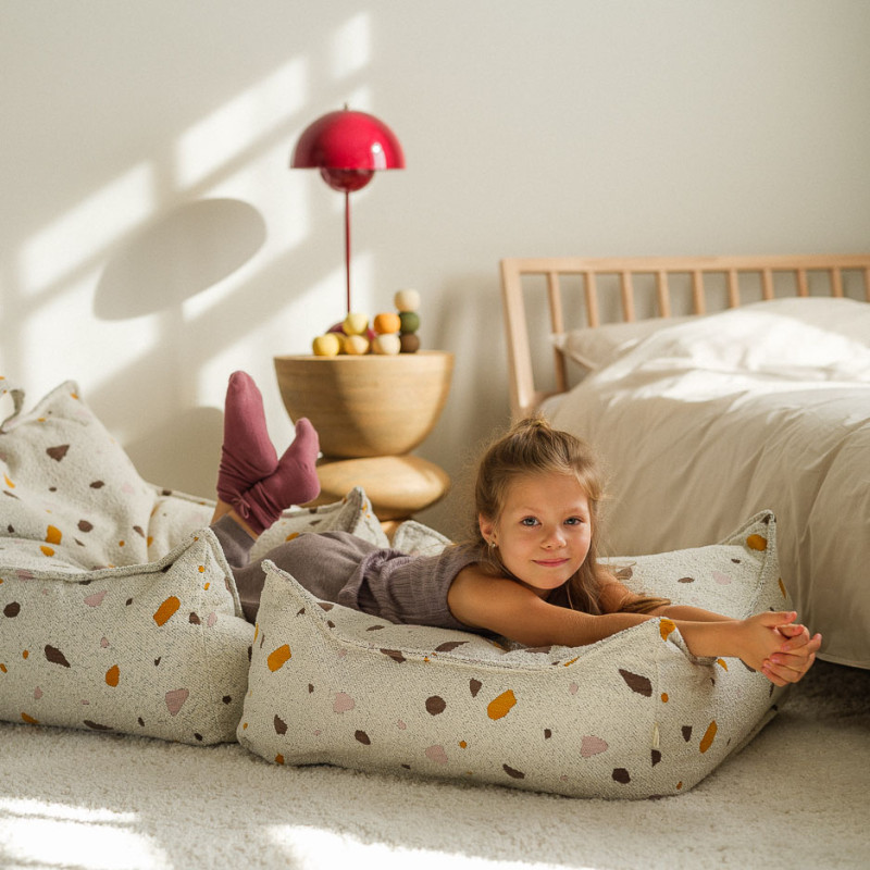 Otomana Wigiwama® - Terrazzo Marble Square Ottoman