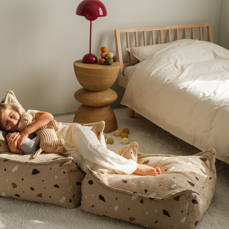 Otomana Wigiwama® - Terrazzo Sand Square Ottoman