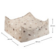 Otomana Wigiwama® - Terrazzo Sand Square Ottoman