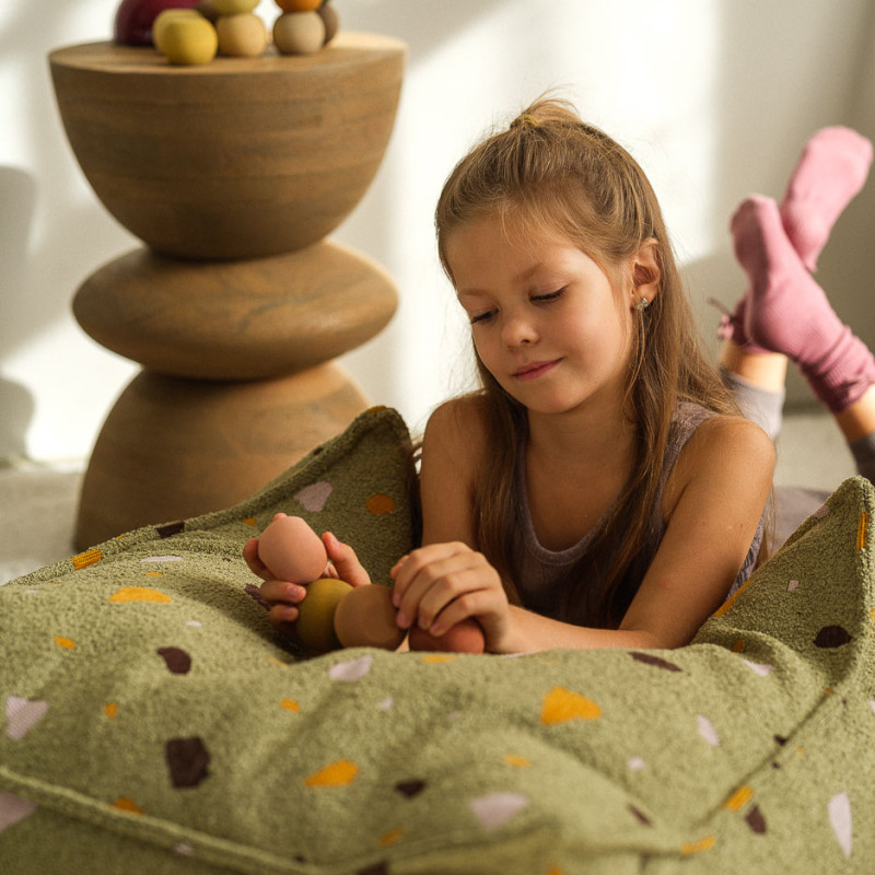 Otomana Wigiwama® - Terrazzo Moss Square Ottoman