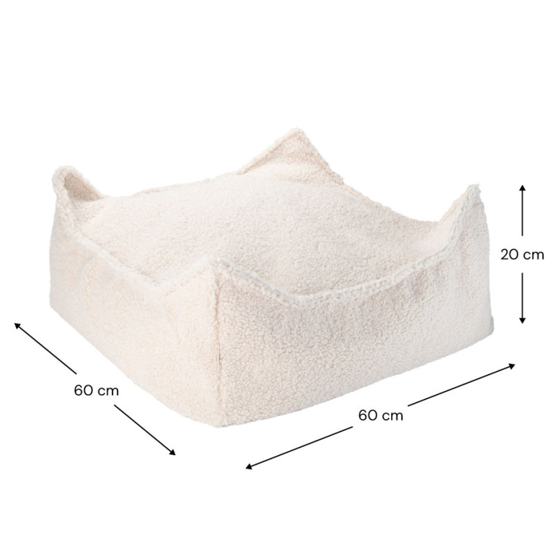 Otomana Wigiwama® – Cream White Square
