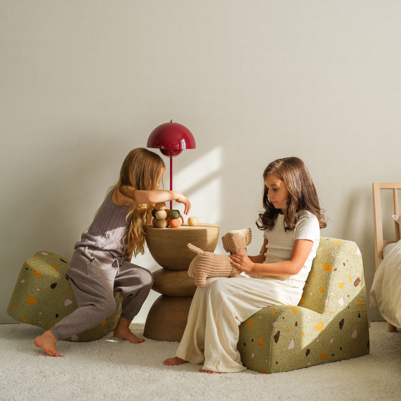 Fotelik dziecięcy Wigiwama® – Terrazzo Moss Cloud