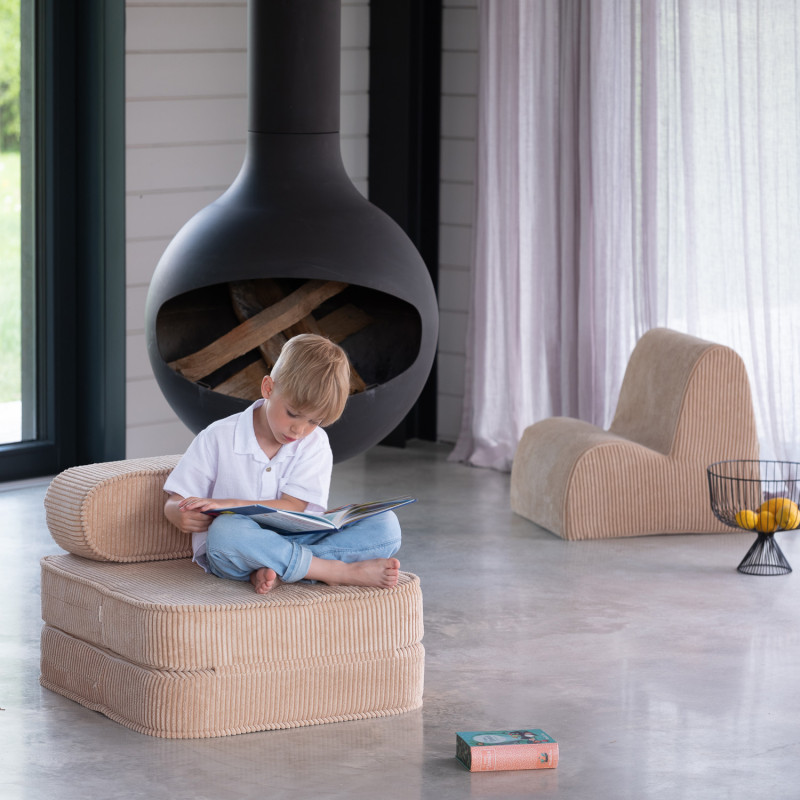 Rozkładany fotelik dziecięcy Wigiwama® – Brown Sugar Flip