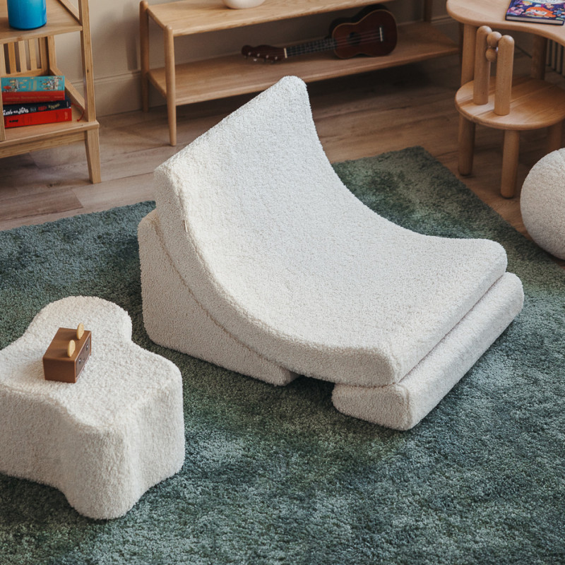 Rozkładany fotelik dziecięcy Wigiwama® – Cream White Moon