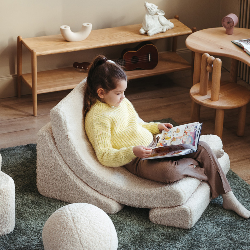 Rozkładany fotelik dziecięcy Wigiwama® – Cream White Moon