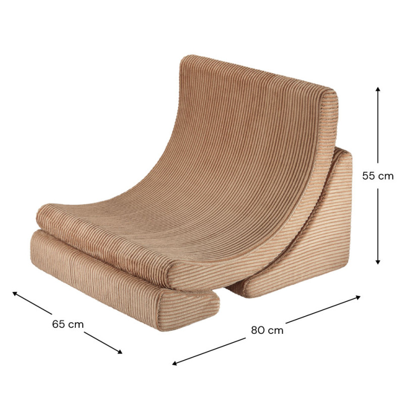 Rozkładany fotelik dziecięcy Wigiwama® – Toffee Moon
