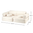 Zestaw wypoczynkowy Wigiwama® Cream White Settee