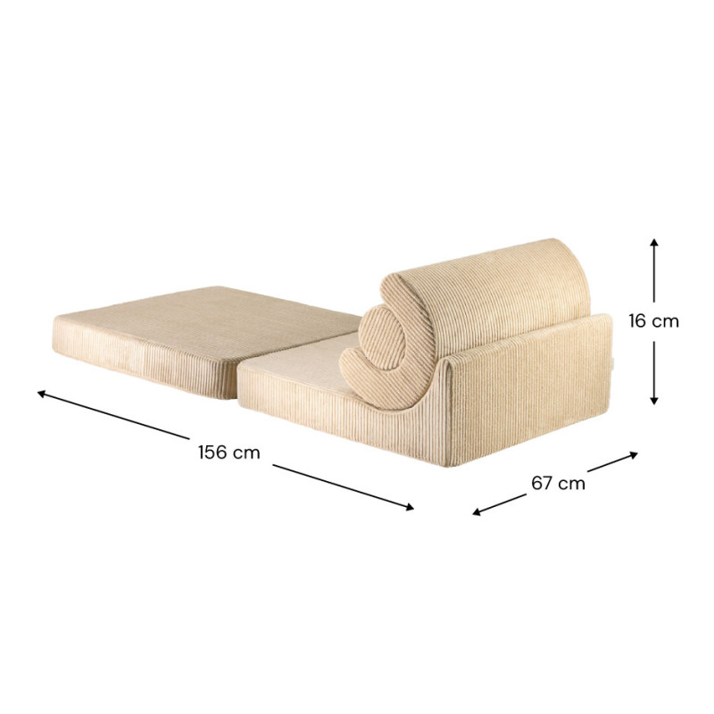 Rozkładany fotelik dziecięcy Wigiwama® – Brown Sugar Flipster