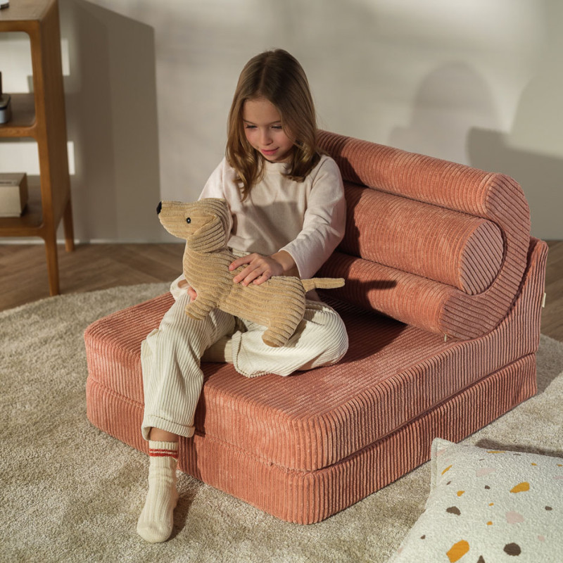 Rozkładany fotelik dziecięcy Wigiwama® – Pink Mousse Flipster