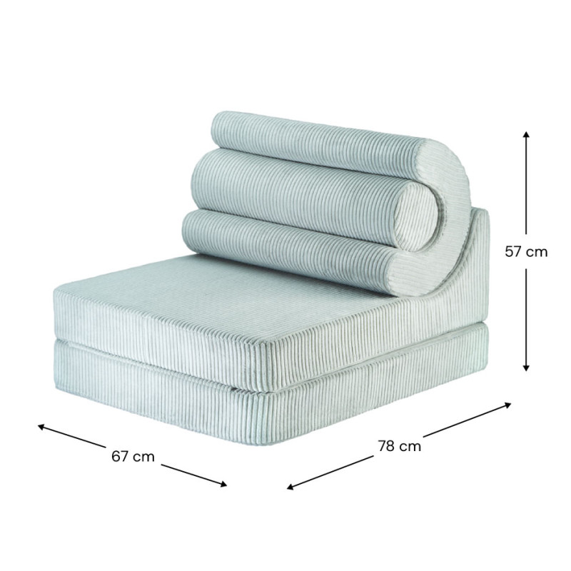 Rozkładany fotelik dziecięcy Wigiwama® – Peppermint Green Flipster