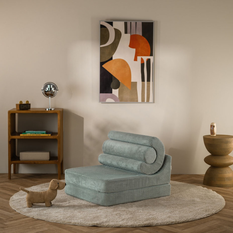 Rozkładany fotelik dziecięcy Wigiwama® – Peppermint Green Flipster