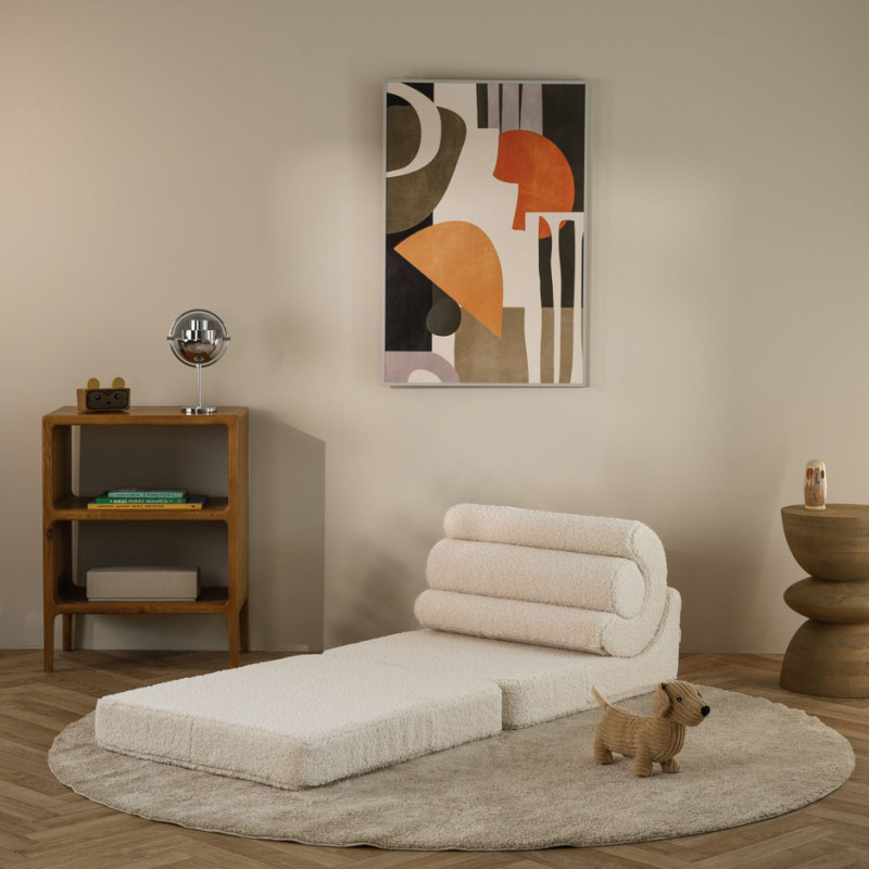 Rozkładany fotelik dziecięcy Wigiwama® – Cream White Flipster