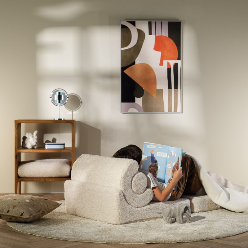 Rozkładany fotelik dziecięcy Wigiwama® – Cream White Flipster