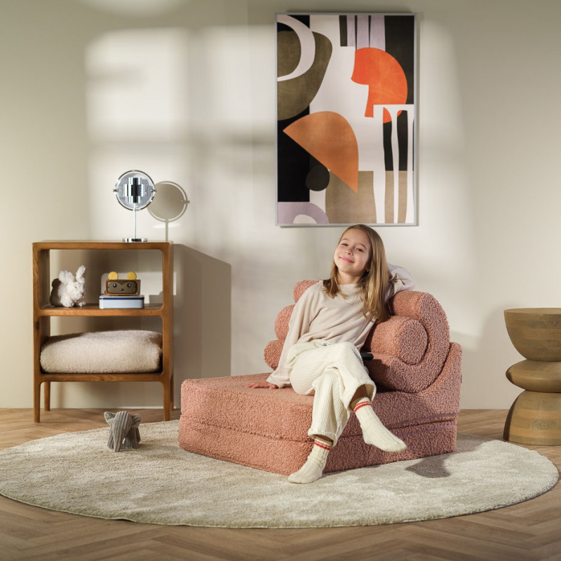 Rozkładana dziecięca sofa Wigiwama® – Guava Pink Flipster