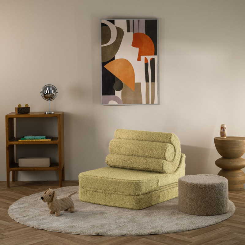 Rozkładany fotel dziecięcy Wigiwama® – Matcha Flipster