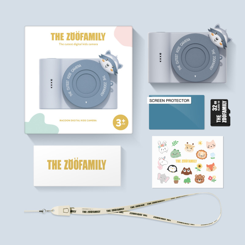 The Zoofamily aparat cyfrowy dla dzieci UrbanZoo Szop pracz