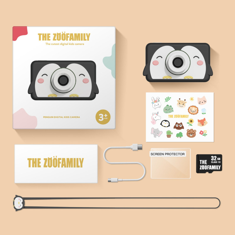 The Zoofamily dziecięcy aparat cyfrowy Pingwin