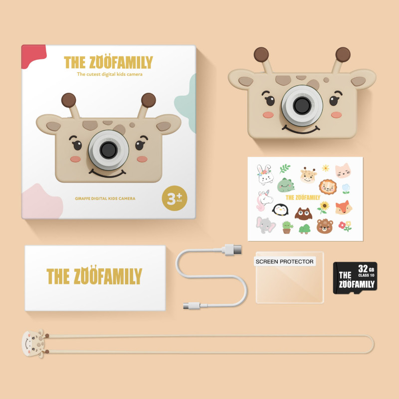 The Zoofamily dziecięcy aparat cyfrowy Żyrafa
