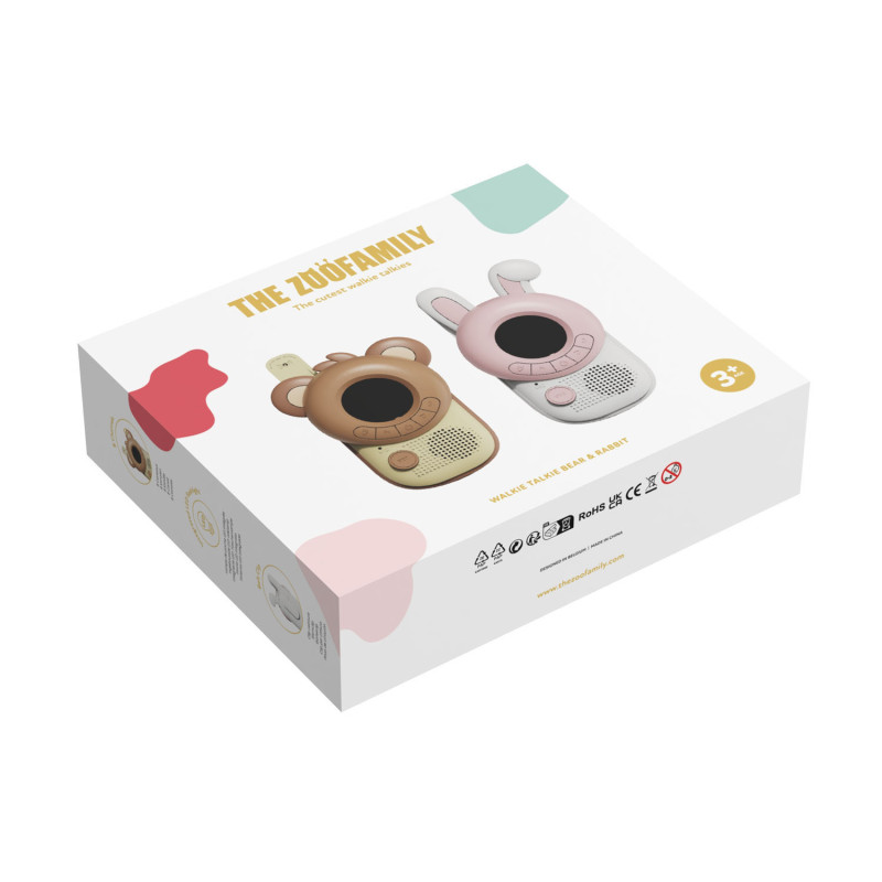 The Zoofamily  krótkofalówki dla dzieci króliczek - miś