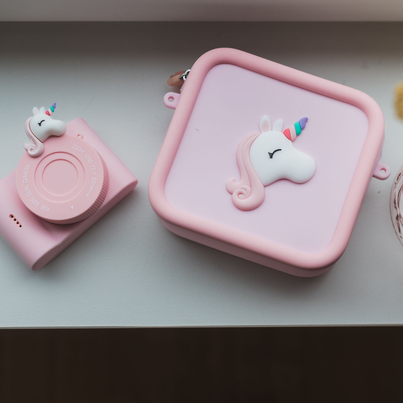 The Zoofamily torba silikonowa na aparat/krótkofalówki jednorożec