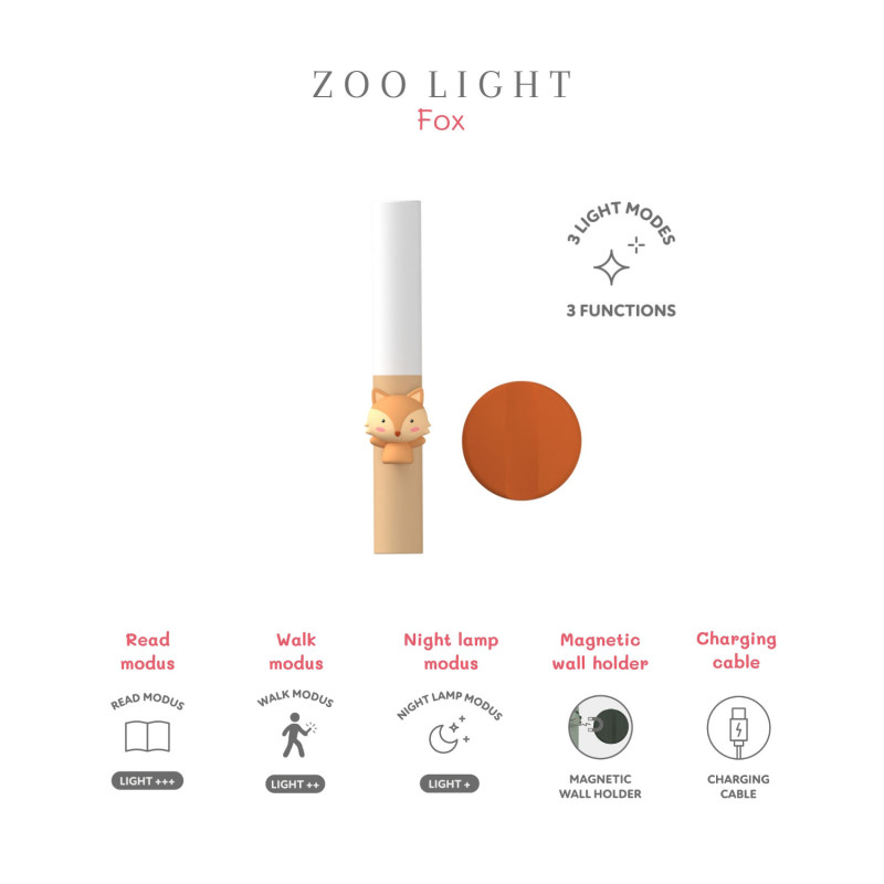 The Zoofamily latarka dla dzieci Lis