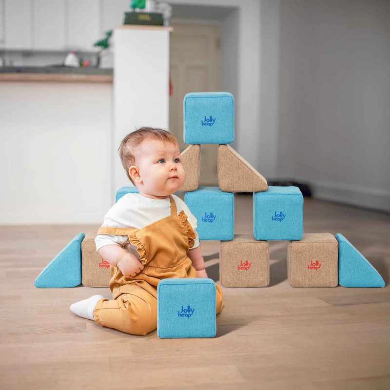 Magnetyczna konstrukcja JollyHeap Pixi zestaw 12 klocków