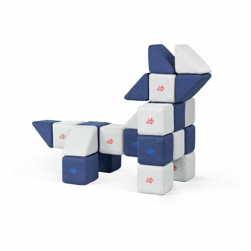 Magnetyczna układanka JollyHeap Mini zestaw 24 klocki