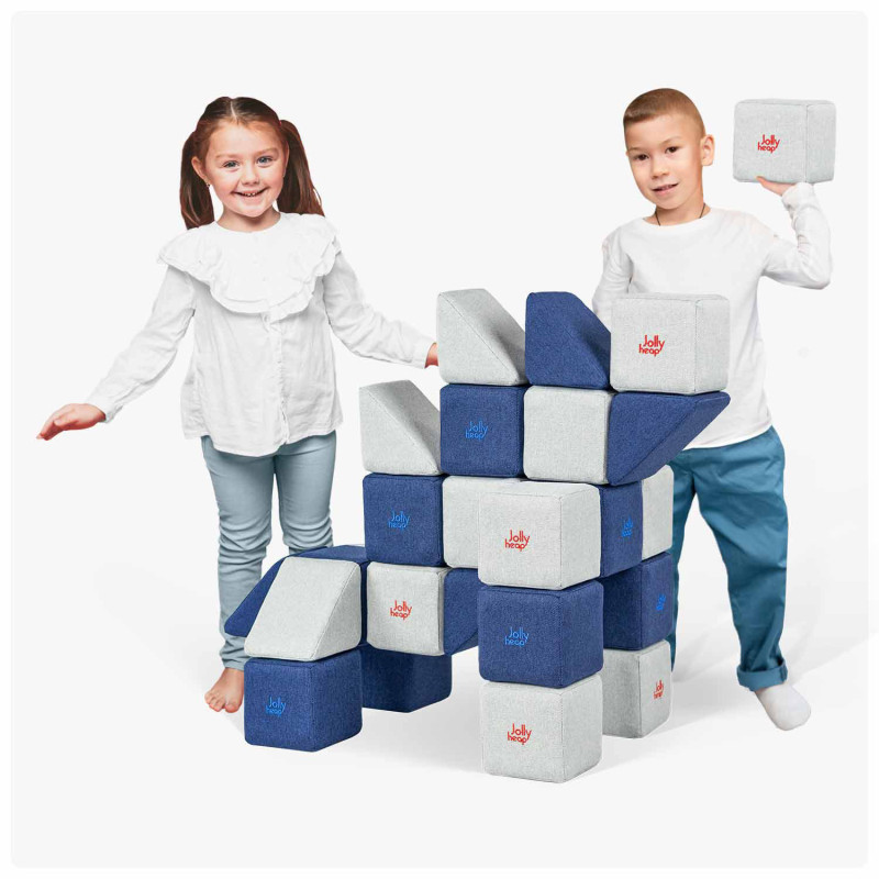 Magnetyczna układanka JollyHeap Mini zestaw 24 klocki