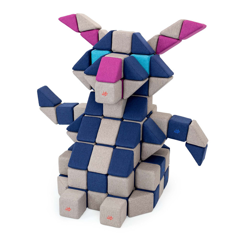 Magnetyczna układanka JollyHeap Creative zestaw 100 klocków