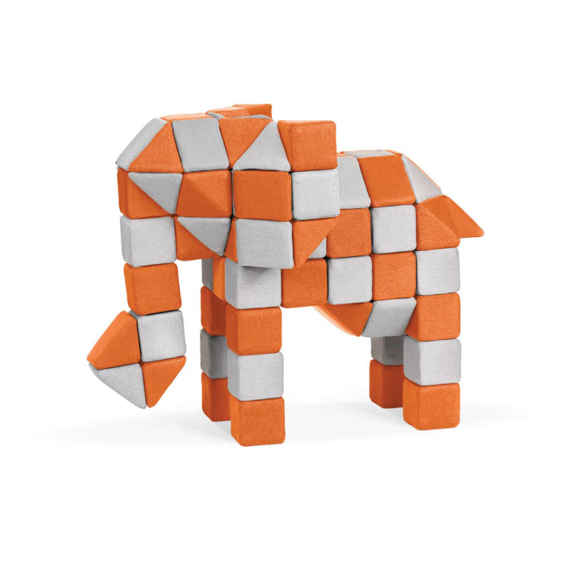 Magnetyczna układanka JollyHeap Creative zestaw 100 klocków