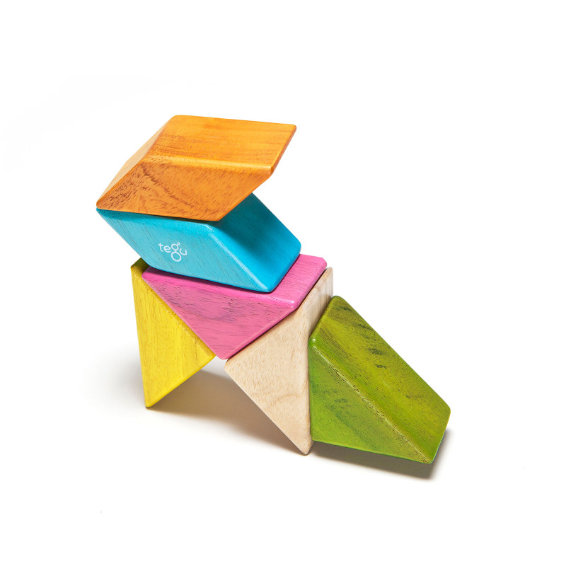 Magnetyczna układanka Tegu Travel Set Tints – 6 elementów